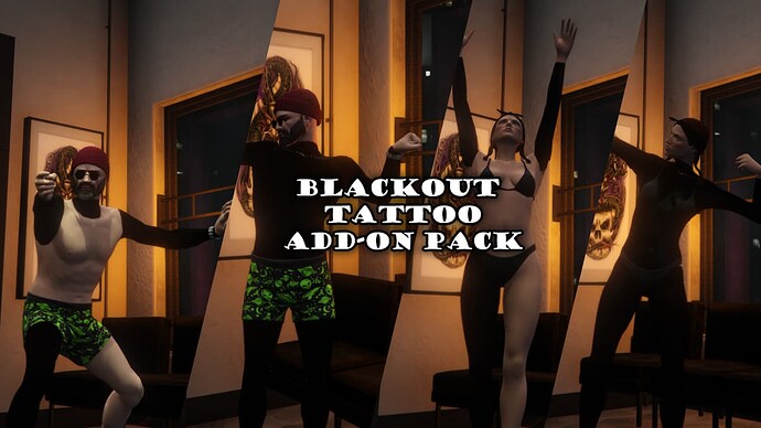 Blackout Tattoo Pack - Addon Tattoos Thumbnail