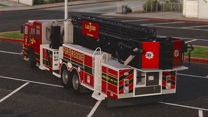 Lore mid-mount ladder firetruck thumbnail 3