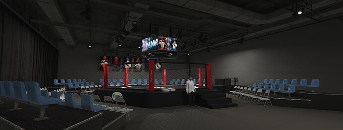 [PAID] [MAP] Boxing / MMA Arena & Press Conference Room thumbnail 26