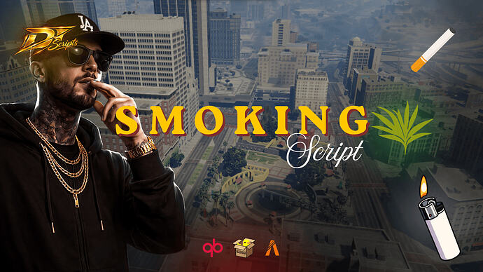 DOTINIT SMOKING SYSTEM | QBCORE/QBOX | FREE RELEASE | FIVEM