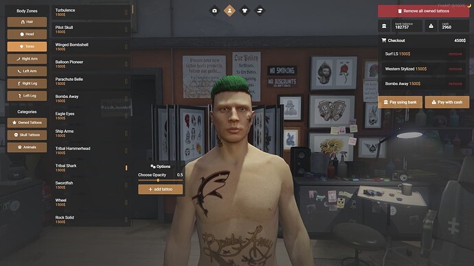 fivem tattoos script