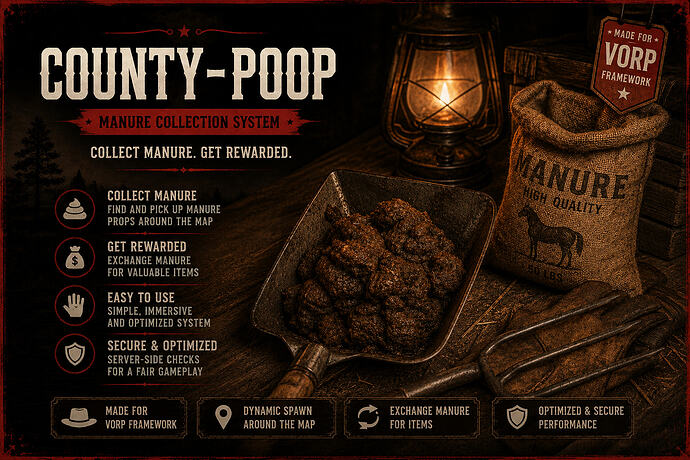 [FREE] County Poop | Manure Collection System | VORP - RedM Releases ...