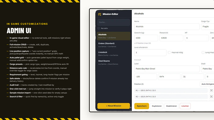 Admin UI Usecases and Showcase