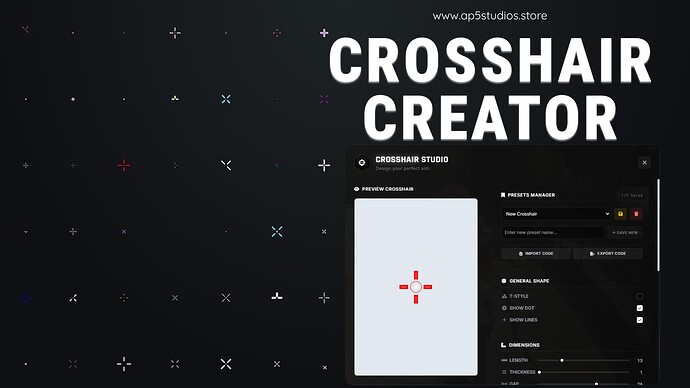 [PAID] AP5-Crosshair | Crosshair Creator System Script | [STANDALONE, QBCore / ESX / QBOX]  Thumbnail