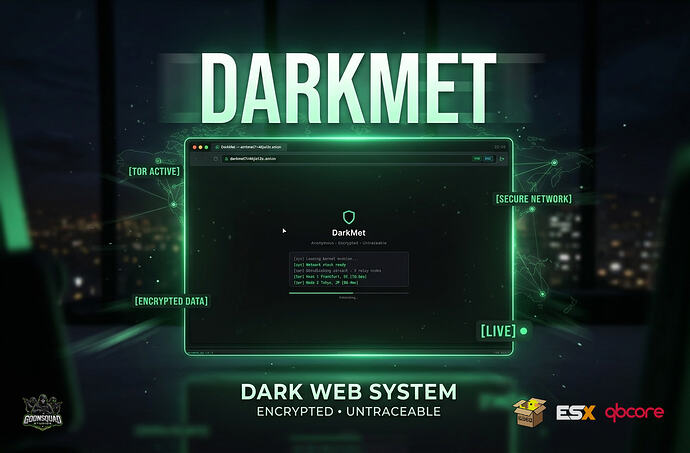 Goonsquad DarkMet | Advanced Dark Web System | Criminal Marketplace for RP Interactions |