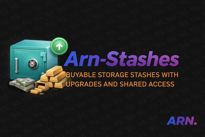 [PAID] Stashes | Buyable & Upgradeable Stash System - FiveM Releases ...
