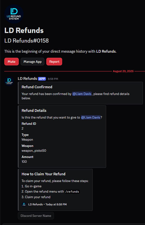 LD Refund System - FiveM Releases - Cfx.re Community