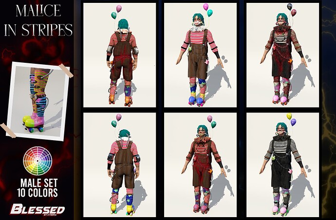 [PAID]Malice In Stripes Halloween Cloth Pack thumbnail 8