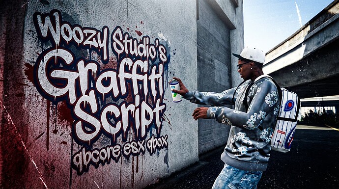 [PAID] Woozy Studio's | Graffiti Script [QB/QBox/ESX] Thumbnail