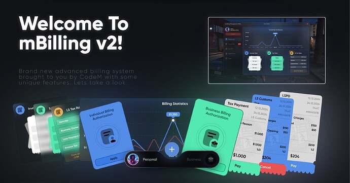 CodeM mBilling v2 - Advanced Billing Script (ESX-QB) thumbnail 3