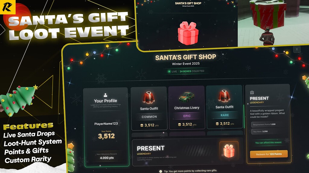XMAS EVENT SCRIPT [ESX, QBCore, Qbox] - FiveM Releases - Cfx Forum