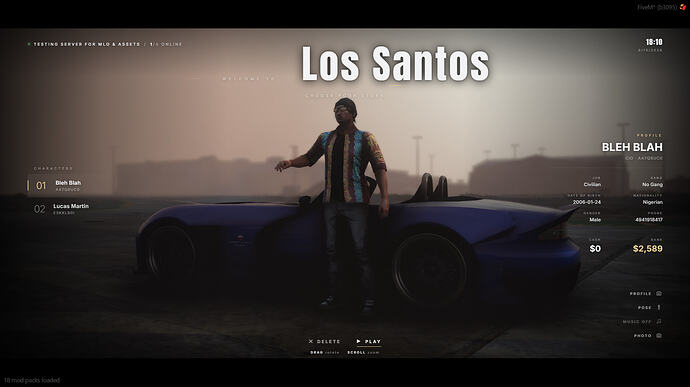Vehicle Preview (Player owns vehicle)