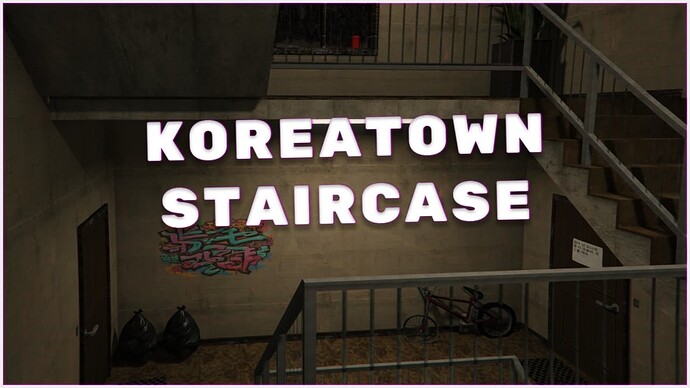 Koreatown Staircase | FiveM MLO Interior Thumbnail