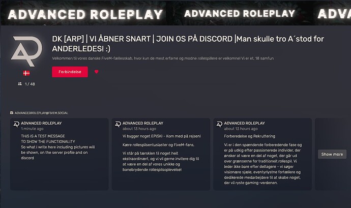 serverprofile - message