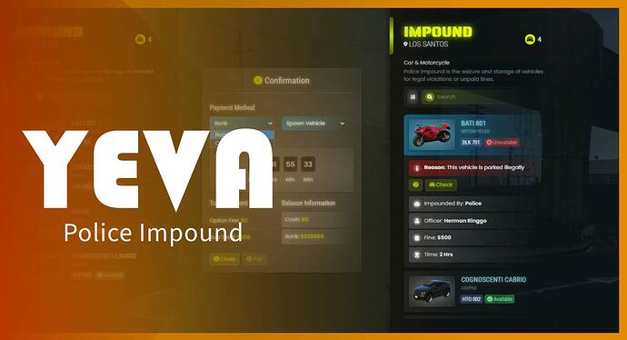 [ESX/QB] Police Impound with Clean UI Thumbnail