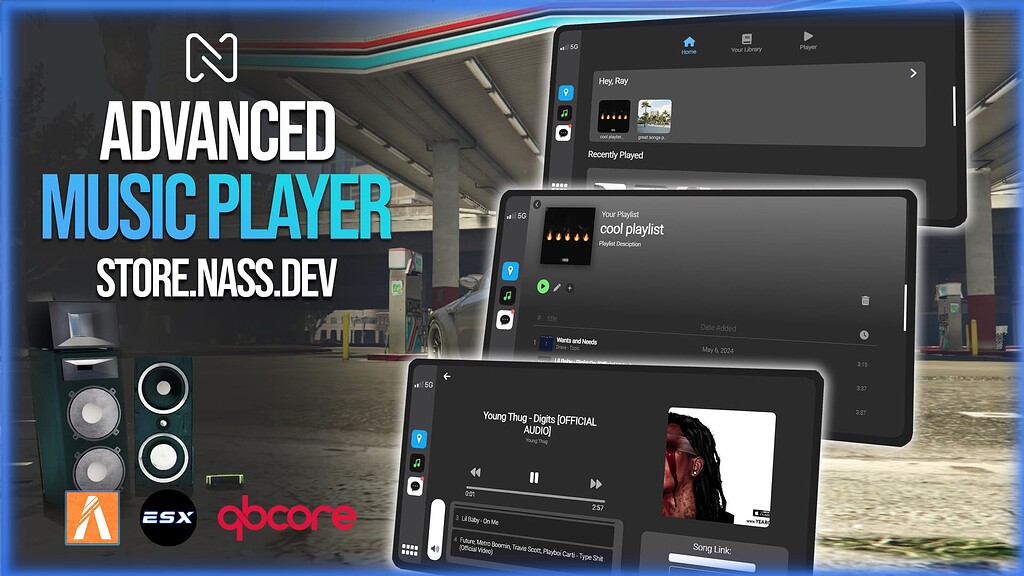[Standalone/ESX/QBCORE/QBOX] Nass Advanced Music Player - FiveM Releases -  Cfx.re Community