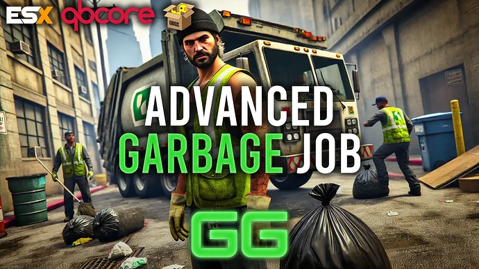 Advanced Garbage Job | Upgrades, Shop, And More | QBCore ESX QBOX | 2025 Thumbnail