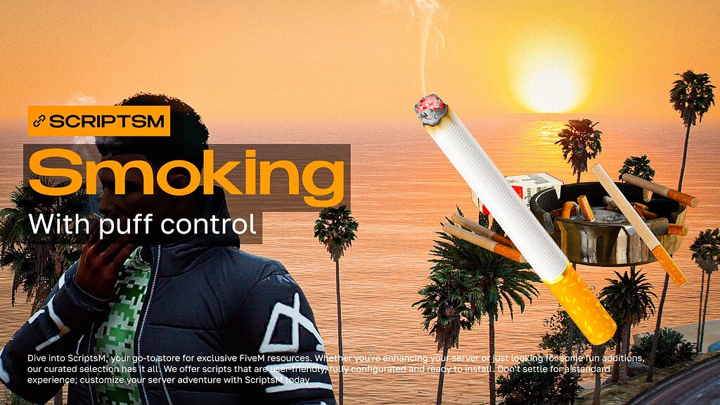 🚬 SM-SMOKING | Realistic smoking system wit Puff control [ALL F.W ...