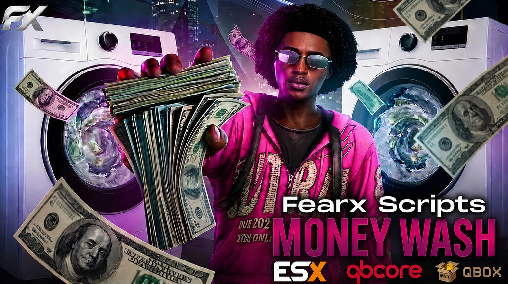 [FREE] Money Wash System [ESX/QB/QBOX]