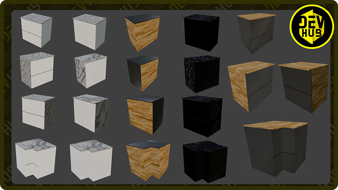Kitchen Furniture Props Pack thumbnail 2