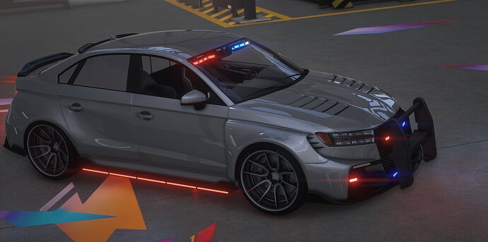 Police Tailgater Widebody Car