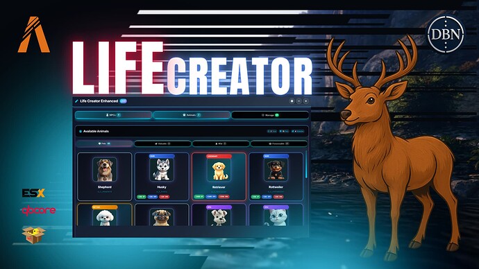 Life Creator [ESX/QB/QBOX] Advanced Pet & Animal Management System for FiveM Thumbnail