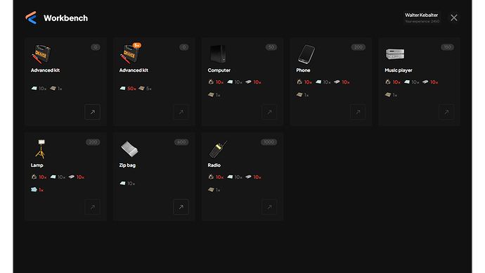 Crafting system - Intuitive UI, Experience based thumbnail 3