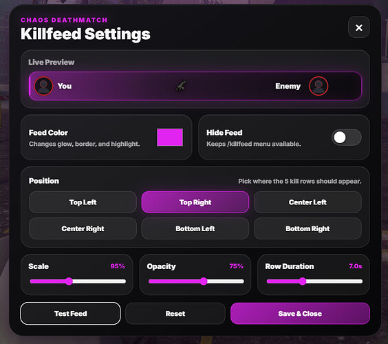 [PAID][ESCROWED] Chaos Killfeed - FiveM Releases - Cfx Forum