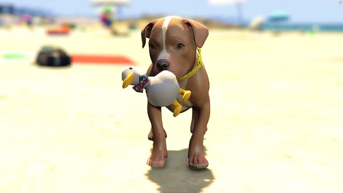 Pitbull Puppy Custom Ped thumbnail 2