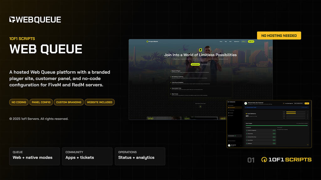 Website Queue with Apps & Tickets - FiveM Releases - Cfx Forum