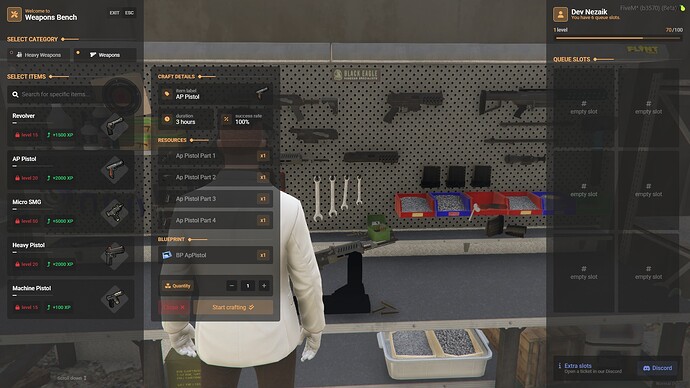 Crafting Creator | Advanced Crafting System with Research Stations | FiveM – scripts asset from AssetStore