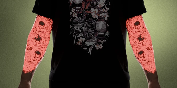 Glowing Arm Tattoo thumbnail 3
