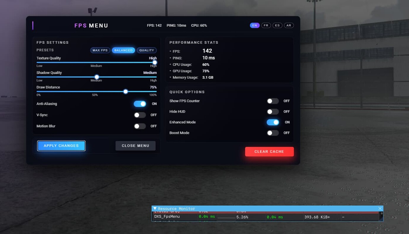 Advance Fps Menu - FiveM Releases - Cfx Forum
