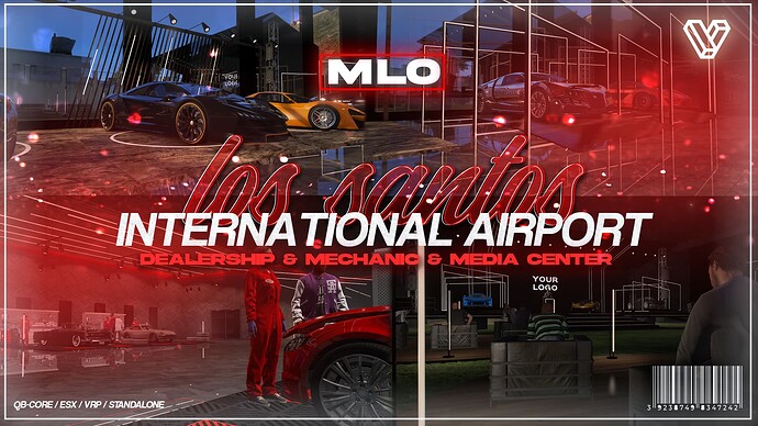 [MLO] Luxury Dealership & Mechanic Workshop & Media Center - Los Santos International Airport - vStudios Thumbnail