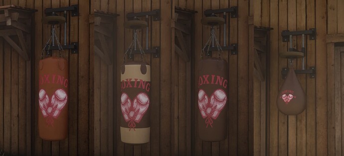 wall-mounted bag and ball