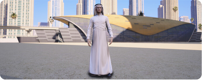 [PAID] Arabic Thobe ( 2x Different Hat ) Thumbnail