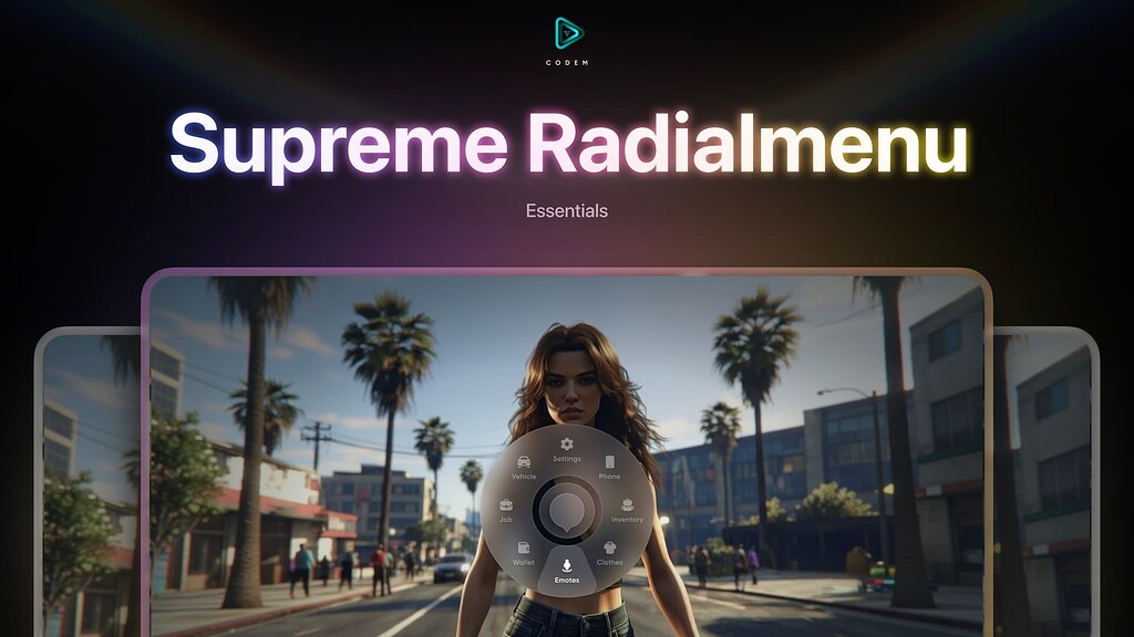 CodeM Supreme Radialmenu - Advanced Free Radialmenu