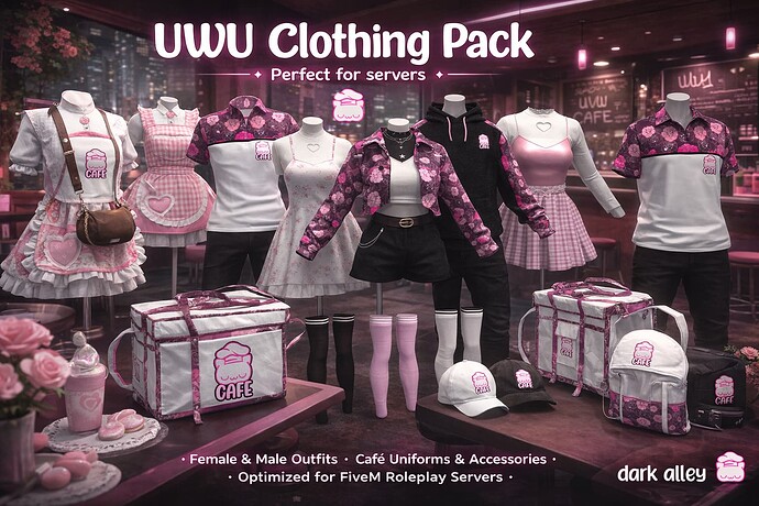 UWU Cafe Clothing -- Male & Female Thumbnail