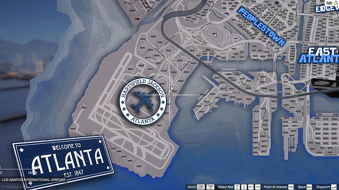 Atlanta Postal Map thumbnail 3