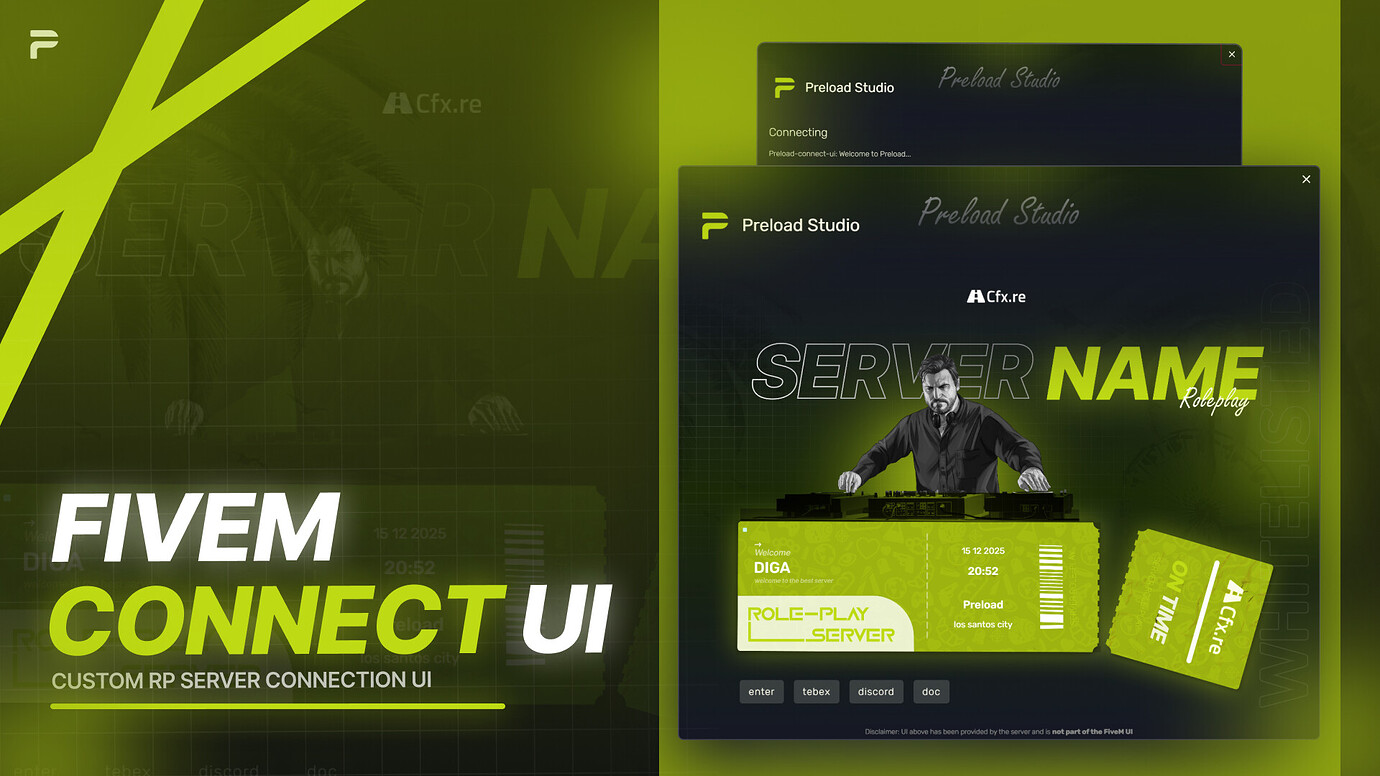 Fivem Connect UI | Most Advanced Connect Loading With Best UI | Preload ...