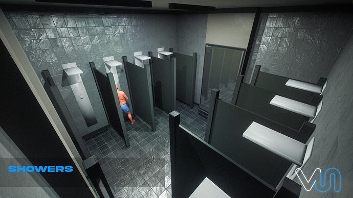 showers