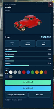 🚗 Vehicle Shop | ESX | ox_lib | Clean UI | Test Drive 2