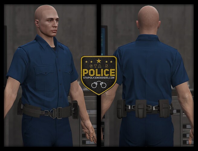 Custom Police Duty Belt (Male) GTAPOLICEMODDERS