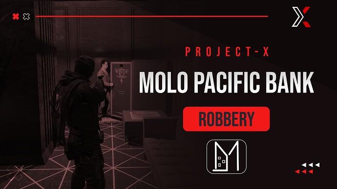Project X Molo Pacific Bank Robbery Heist - QB | QBOX | ESX | Custom Thumbnail