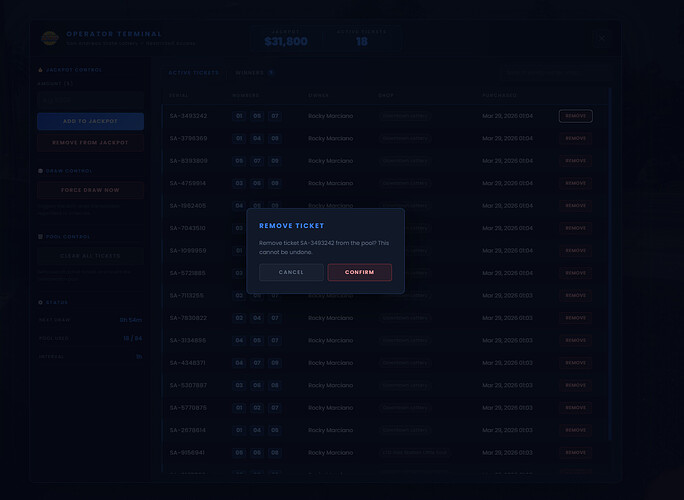 [ESX/QB/QBOX/CUSTOM] Lottery System | Tickets, Jackpot & Admin Tools 7