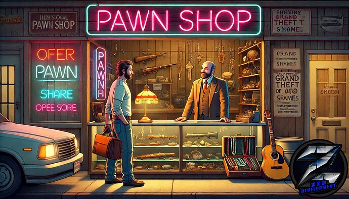 [PAID] [QBCore] Zed Pawnshop | Advanced Player Owned Pawn Shops Thumbnail