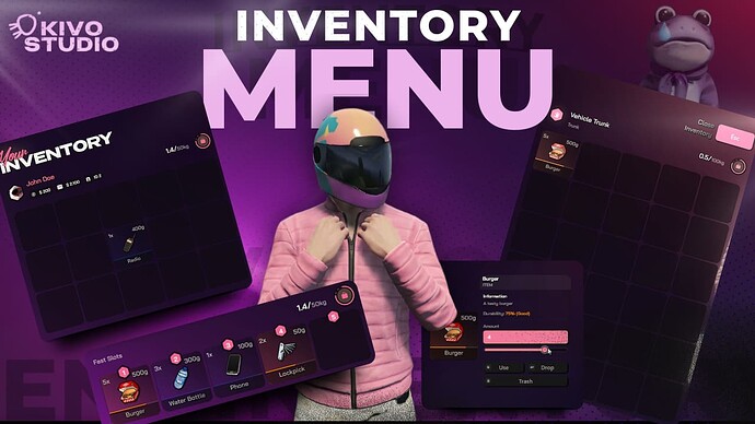 Kivo-Inventory | Inventory Script | QBCore , ESX, QBox Thumbnail
