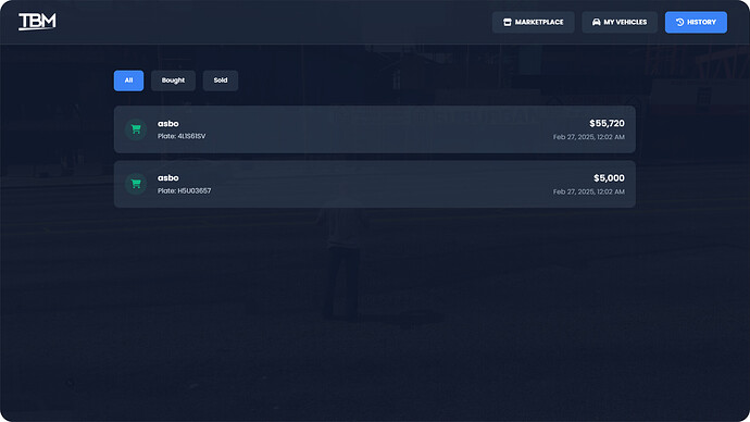 [PAID] [ESX/QB/QBX] Vehicle Marketplace | Modern Vehicle Trading System thumbnail 4