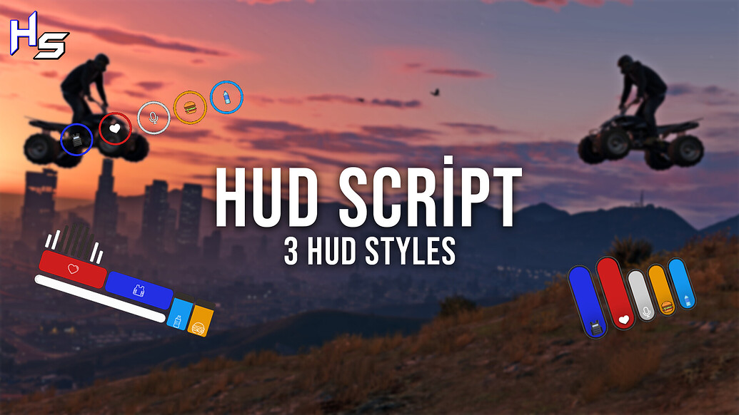 High Studio Hud V2 免费版 [ESX / QBOX / QBCore]