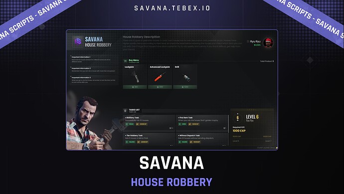 [SAVANA] House Robbery [QB/ESX] Thumbnail